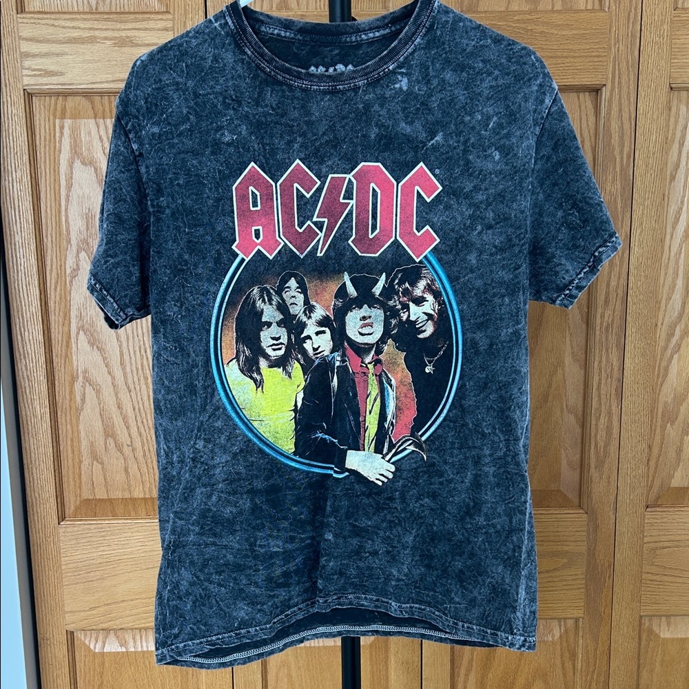AC/DC  Vintage Band Tee - Black and Red